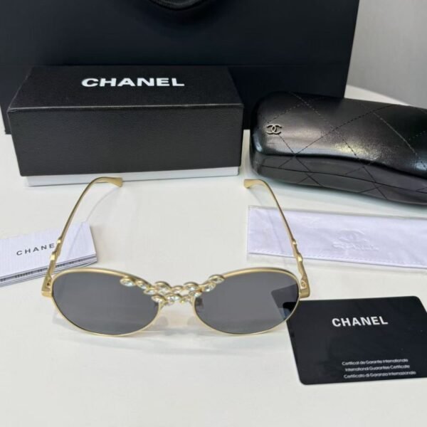 Chanel Pilot Sunglasses Gold For Women A71582 X02570 L9514