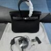 hermes.jpg Hermès Birkin B25 Togo Black 25Cm Silver Hardware