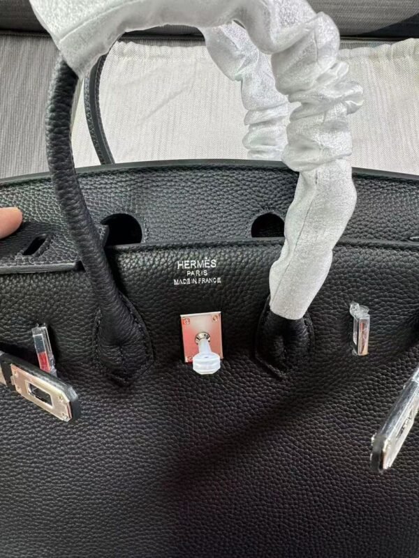 hermes3.jpg Hermès Birkin B25 Togo Black 25Cm Silver Hardware