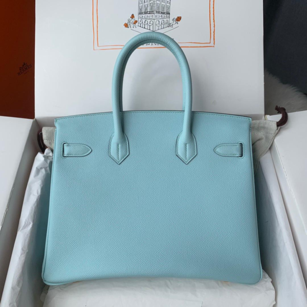 Hermes Birkin 30 Gold Hardware Blue Atoll 30cm