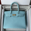 Hermes Birkin 30 Gold Hardware Blue Atoll 30cm