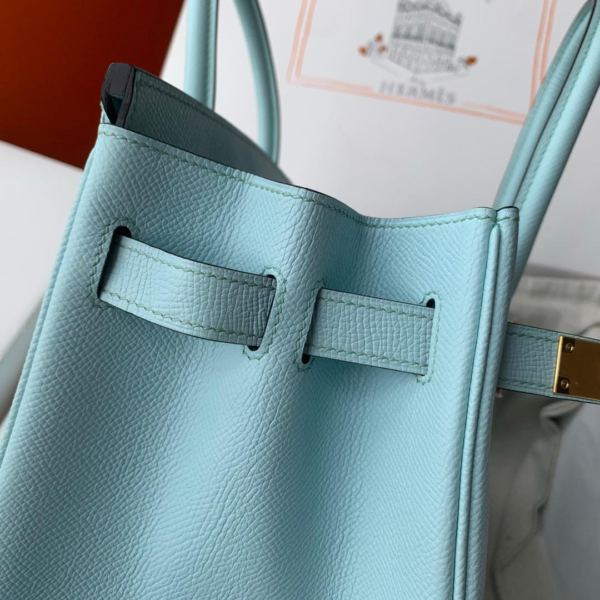 Hermes Birkin 30 Gold Hardware Blue Atoll 30cm