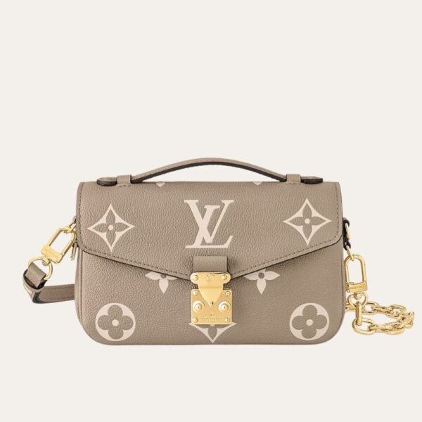 thumbnail-25 Louis Vuitton Pochette Métis East West Bag Gray Cream 8.3 inches M23081
