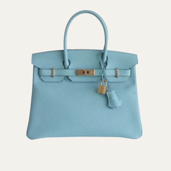 Hermes Birkin 30 Gold Hardware Blue Atoll 30cm