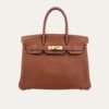 Hermes Birkin 30 Barenia Faubourg Fauve Gold Hardware Brown 30Cm