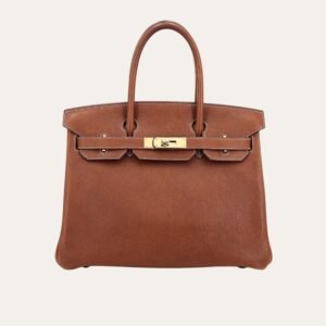 Hermes Birkin 30 Barenia Faubourg Fauve Gold Hardware Brown 30Cm