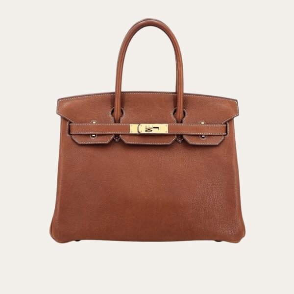 Hermes Birkin 30 Barenia Faubourg Fauve Gold Hardware Brown 30Cm