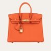 Hermes Birkin 35 Togo Leather Gold Hardware Orange 35Cm