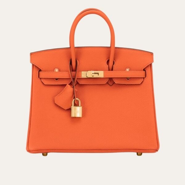 Hermes Birkin 35 Togo Leather Gold Hardware Orange 35Cm