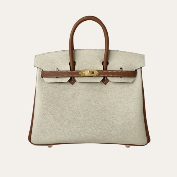 Hermes Birkin 30 Togo Brushed Leather Gold Hardware Beige Brown 30Cm