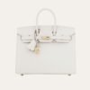 Hermes Birkin 25 Gold Hardware Epsom White 25Cm