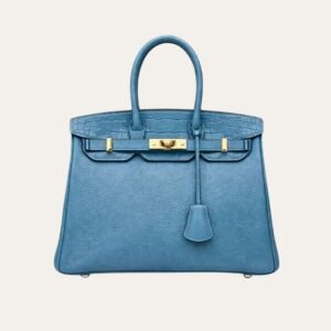 Hermes Birkin 30 Bag Gold Hardware Blue 30Cm