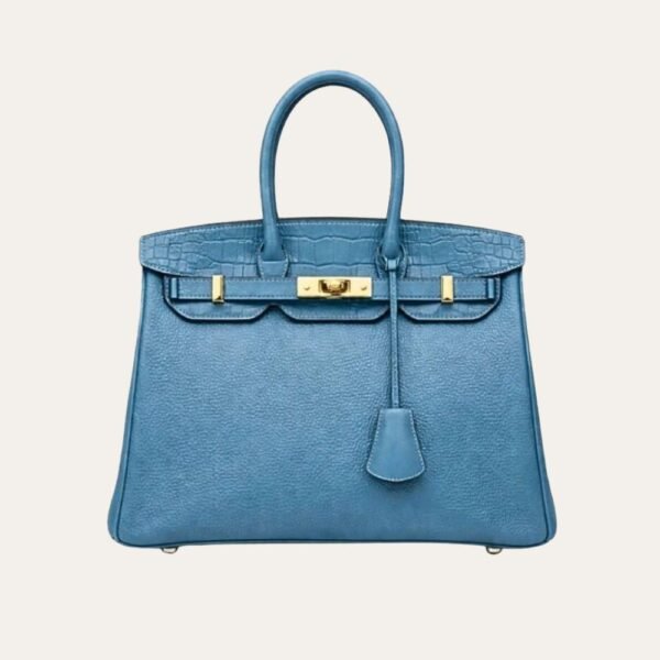 Hermes Birkin 30 Bag Gold Hardware Blue 30Cm