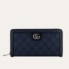 Gucci Ophidia Zip Around Wallet Dark Blue 19Cm 706844 Uulbn 4055
